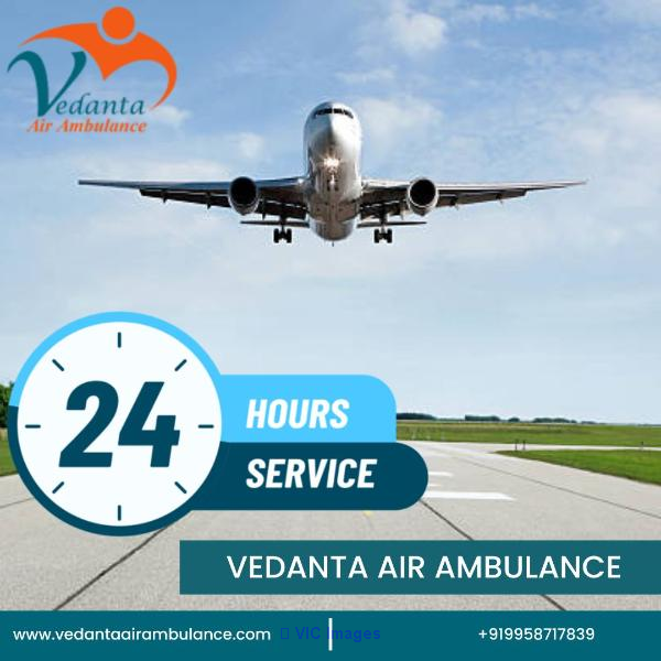 Vedanta Air Ambulance Services in Hyderabad with World-class  ICU