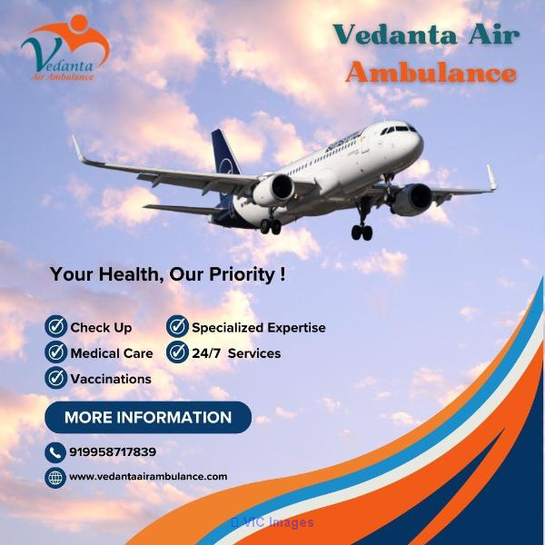 Use World-class Vedanta Air Ambulance Services in Bhopal with Advanced