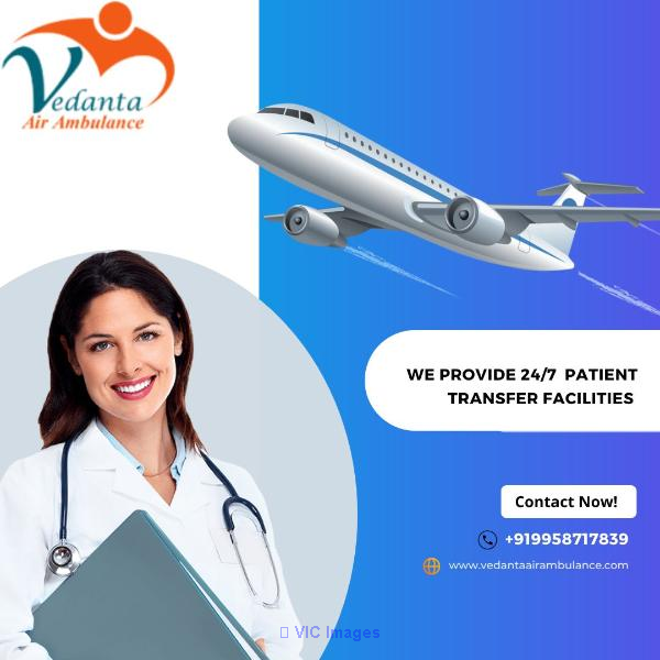 Hire World-class Vedanta Air Ambulance Services in Varanasi  