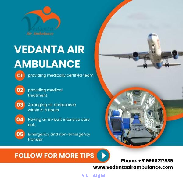 Hire World-class Vedanta Air Ambulance Services in Ranchi 