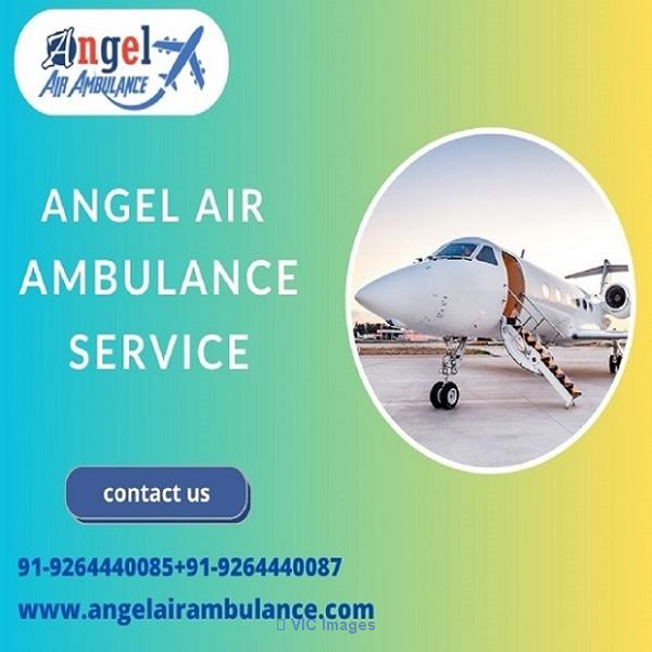 Hire Angel Air Ambulance Service in Gorakhpur with Medical Equipment