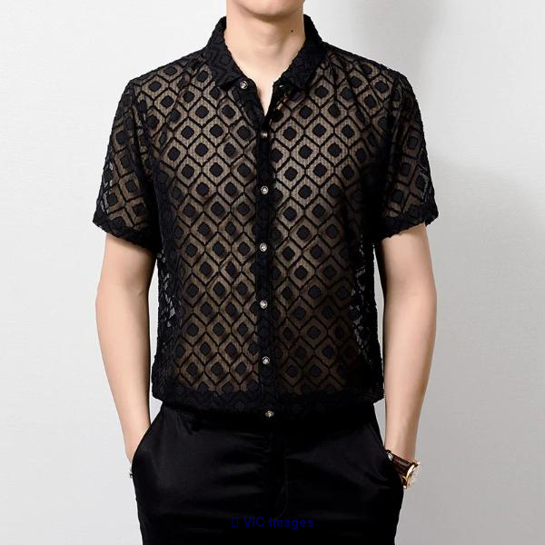 See Through Chic: Men's Transparent Shirts