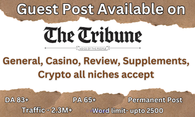 I will publish article on tribuneindia with dofollow link in any niche