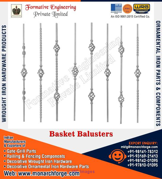 Wrought Iron Hardware, Gate Grill Parts, Railing & Fencing Components 