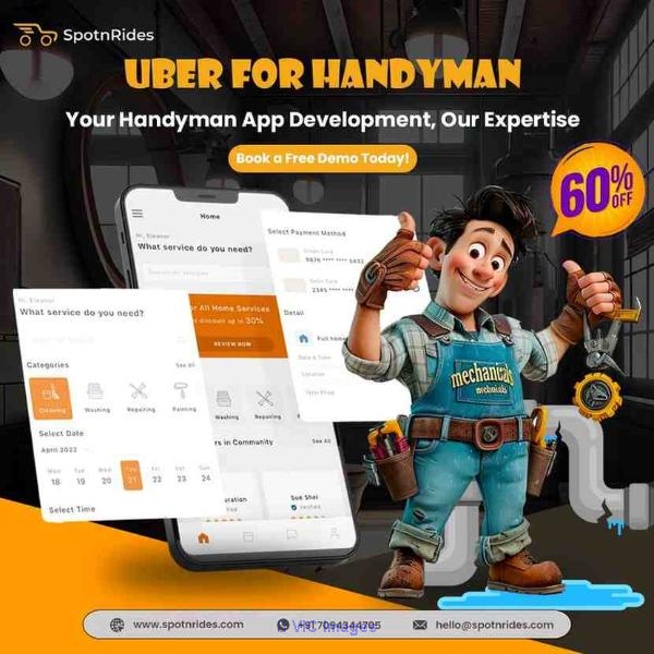 Uber for Handyman App Development - SpotnRides