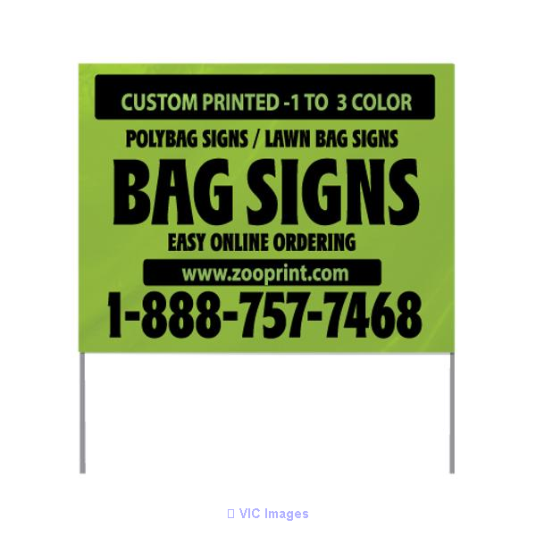 Boost Your Visibility with Eco-Friendly Green Lawn Bag Signs – Availab