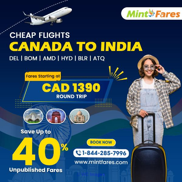 Book Cheap Flight from Victoria City to Chennai | YYJ to MAA Mintfares