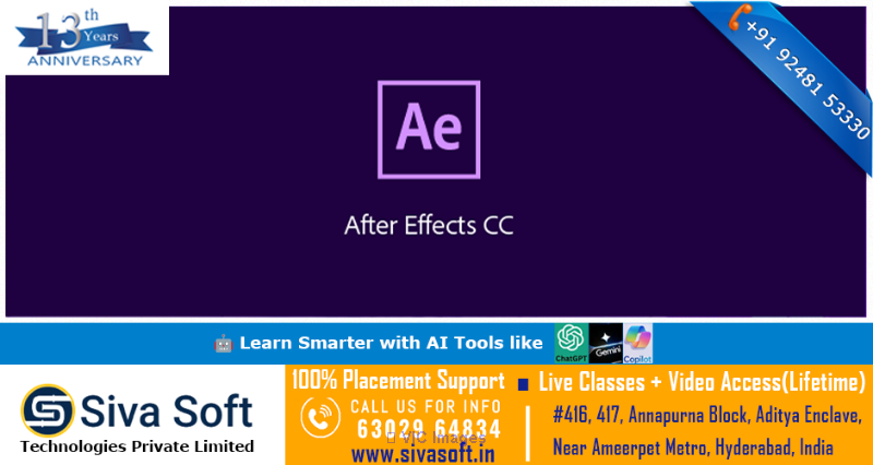 Adobe After Effects with AI Training Course | Classroom and Online | A