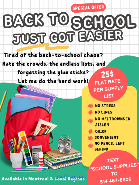 Back to school supplies collector at your service