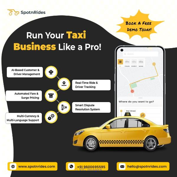 Revolutionize Your Taxi Business with SpotnRides AI Uber Clone App