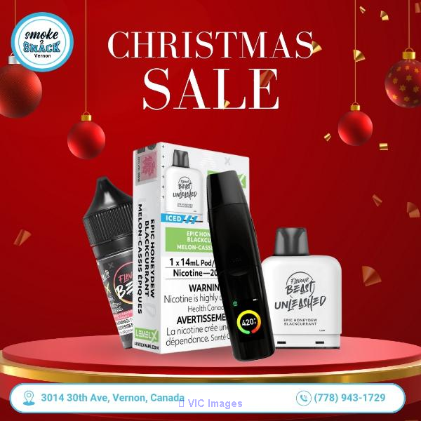 Best Vape Store in Vernon | Christmas Vape Offers at Smoke2Snack