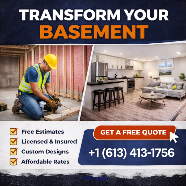 Ottawa Basement Renovations | Custom Designs, Affordable Pricing