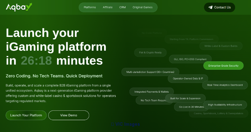 Launch a Profitable iGaming Platform in Minutes- Aqbay