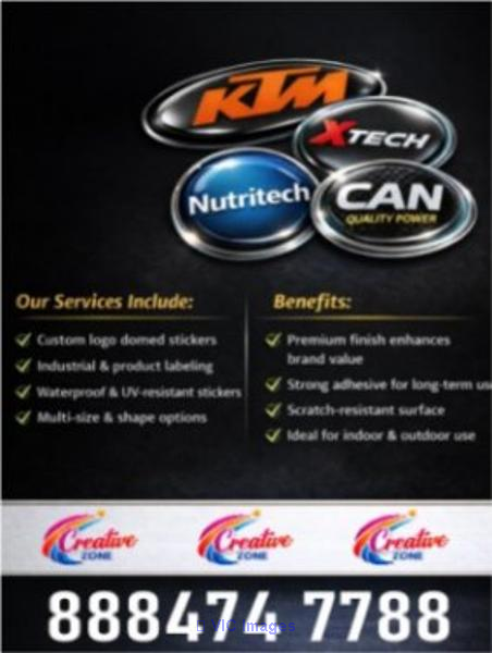 Eye-Catching 3D Stickers for Your Business | Bulk Orders Welcome| Crea
