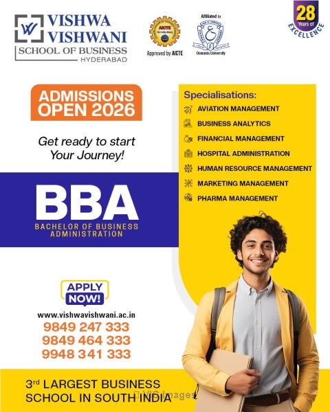 Best BBA Colleges in Hyderabad | BBA Programs 2026 |VVSB