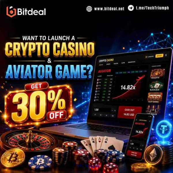 Want to Launch a Crypto Casino & Aviator Game? Get 30% OFF