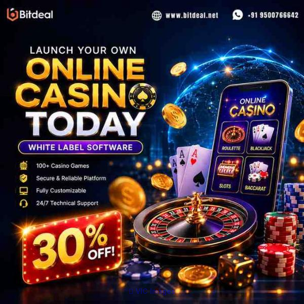 Launch Your Own Online Casino TODAY – White Label Software, 30% OFF!