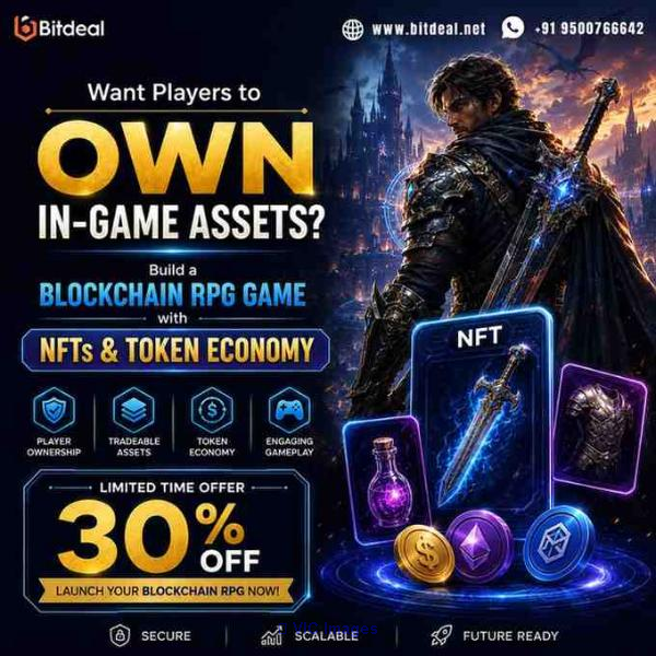  Build a Blockchain RPG Game with NFTs & Token Economy -  30% Off