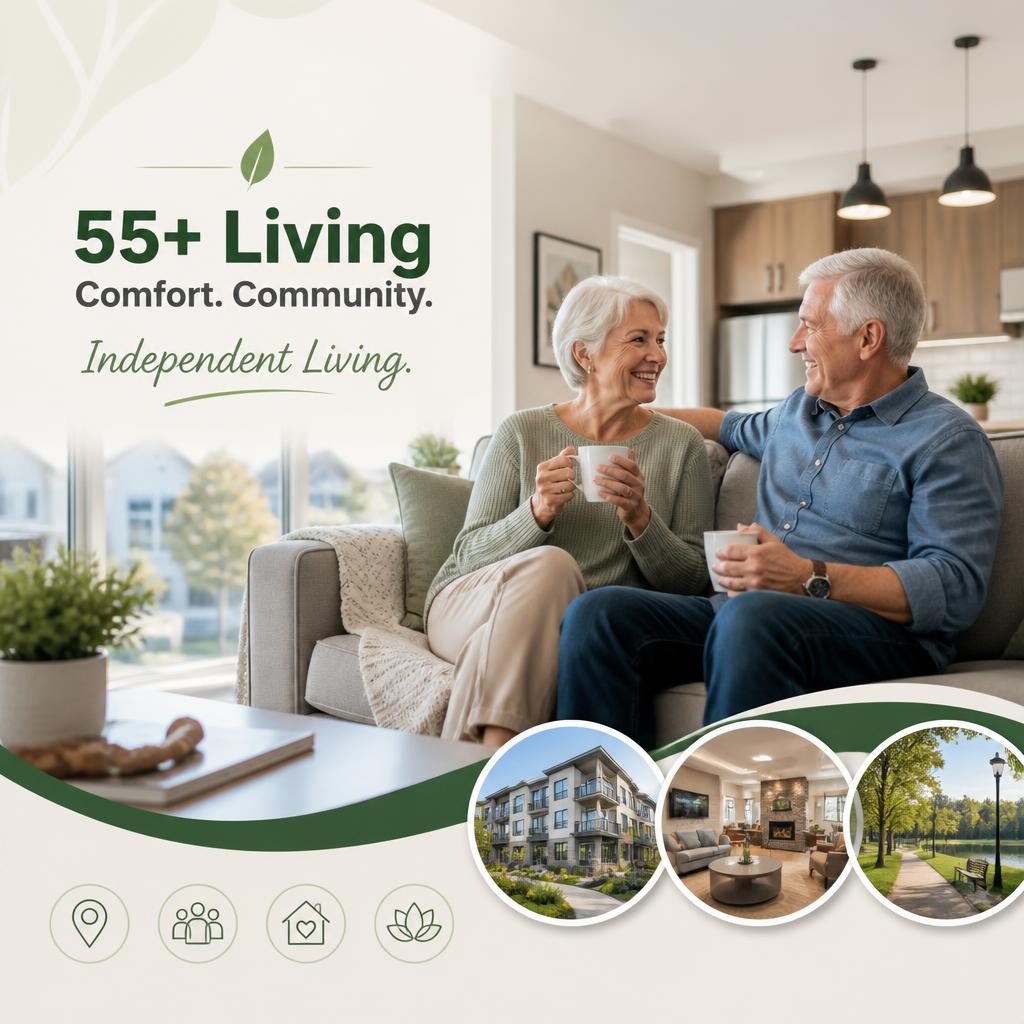Comfortable Retirement Living Near Leduc at Telford Mews