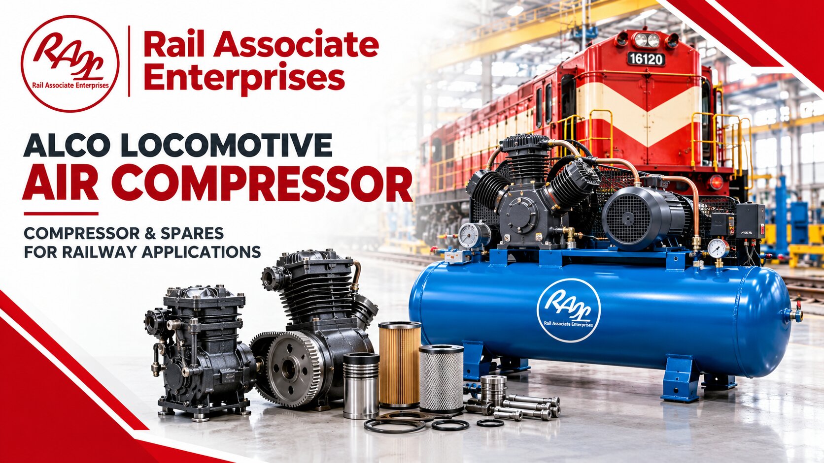 Locomotive Air Compressor Replacement Components
