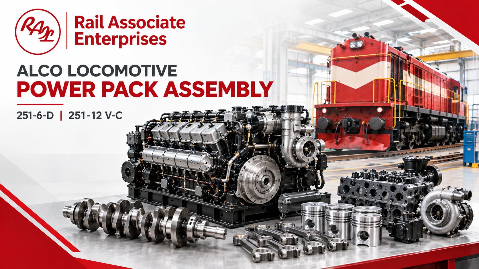 Power Pack Assembly for Locomotive Spare Parts