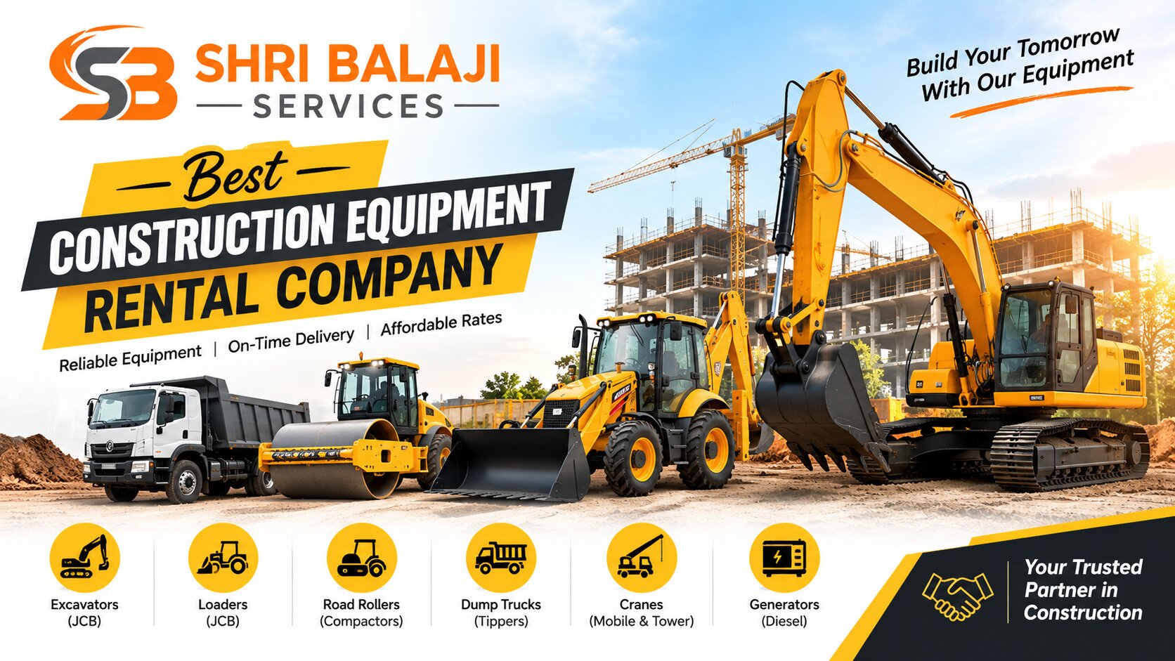 Construction Equipment Rental for Building Contractors