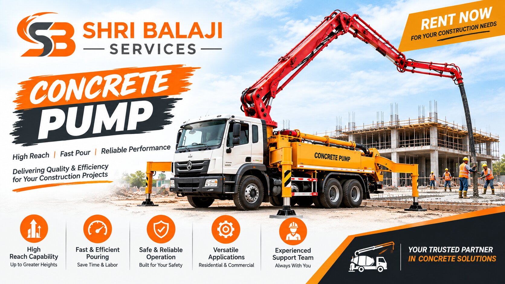 Concrete Pump Rental for Smooth Construction Operations