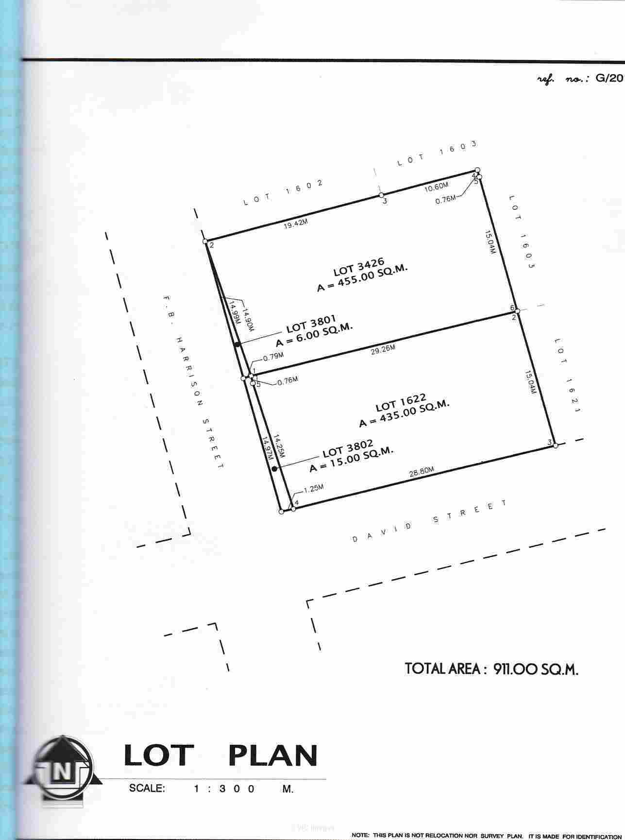 Philippines-F.B Harrison 911sm vacant lot for sale with clean title. - Photo 1