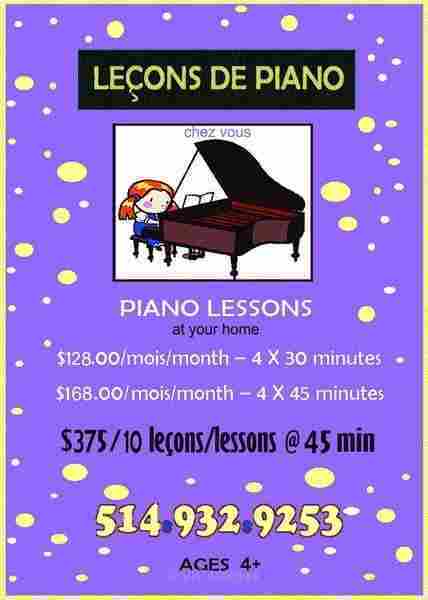 SAVE $25-$40 -Today: Children's Piano Lessons (Westmount, Downtown)