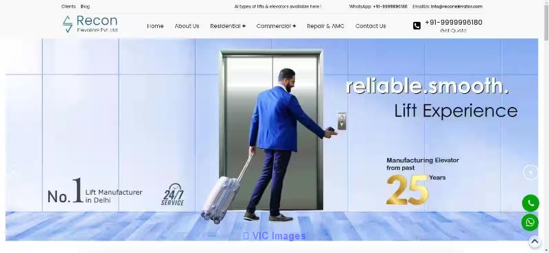 Recon Elevators  Delhis Leading Manufacturer of High-Performance Passenger Lifts