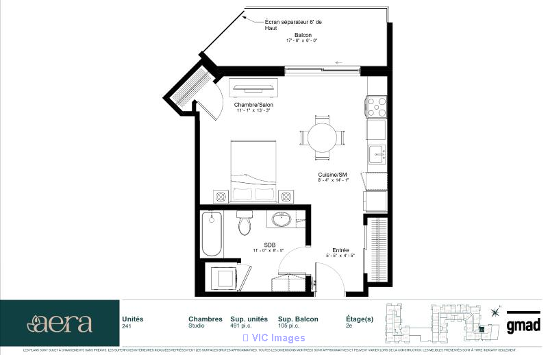 Hotel-inspired rental studio Mont-Saint-Hilaire - Photo 2