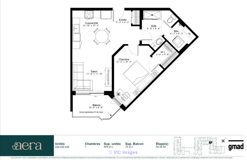 Aera St-Hilaire - 1-bedroom condo available - Photo 3