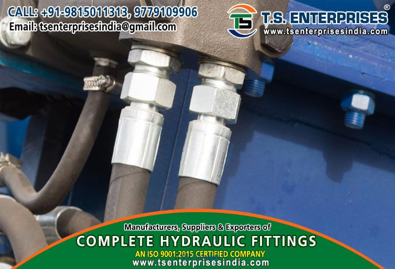 hydraulic hose pipe fittings manufacturers suppliers in india +91 9815 - Photo 2